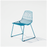 Stacking Lucy seating by Bend Goods, modern molded plastic chair with a sleek design, shown stacked for space-saving storage.
