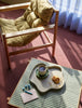 Tile Side Table - Mint/Natural by Hübsch