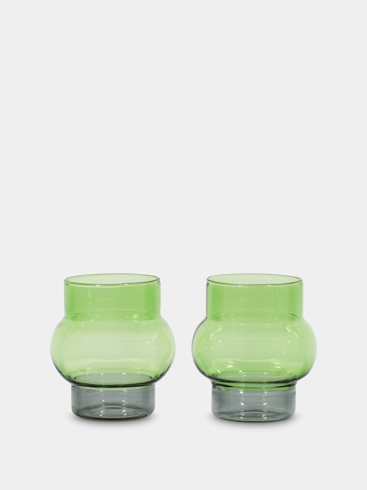 Set of Bump Short Glasses by Tom Dixon, stylish glassware accessories with modern design for beverages.