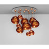 Grand système de suspension ronde à DEL Melt par Tom Dixon