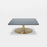Black polished steel and mirrored glass Flash Square Table by Tom Dixon, modern design table with reflective surface.