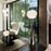 Black polished steel and mirrored glass Flash Square Table by Tom Dixon, modern tabletop with sleek geometric design.