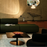 Black polished steel Flash Square Table by Tom Dixon with mirrored glass top, modern and sleek design for contemporary interiors.