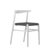 Contemporary TOOU JOI Twenty Chair in a cozy coffee-colored seating with sleek design and wooden legs.