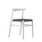 Contemporary TOOU JOI Twenty Chair in a cozy coffee-colored seating with sleek design and wooden legs.