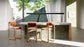Bend Goods Tube Counter Stool with sleek metal frame and cushioned seat, ideal for modern home or bar seating.