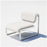 Bend Goods Tube Lounge Chair in white with a modern, tubular metal frame, designed for stylish seating.