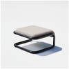 Black Tube Ottoman by Bend Goods, a modern, cylindrical seating piece with sleek design and minimalistic style.