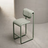 Grey Tube Barstool by Bend Goods, modern seating with a sleek metal frame and tubular design for contemporary spaces.