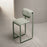 Grey Tube Barstool by Bend Goods, modern seating with a sleek metal frame and tubular design for contemporary spaces.