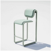 Tube Barstool by Bend Goods in Moondust color, modern seating with a sleek tubular metal frame and cushioned seat.