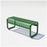 Green Tube Bench by Bend Goods, modern seating with a tubular metal design, suitable for indoor or outdoor use.