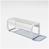 Modern Tube Bench by Bend Goods, a sleek metal seating piece with a minimalist design and tubular frame.