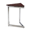 Jonathan Adler Ultra Triangle Accent Table showing a sleek, modern design with a geometric triangular shape and smooth surface.