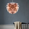 UMAGE Silvia lampshade in copper, a stylish and modern lighting accessory with a sleek, minimalist design.