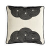 Pompidou Half Circles Pillow - Black/White by Jonathan Adler