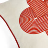 Pompidou Plus Pillow - Red - 18"x 18" by Jonathan Adler