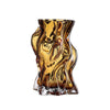 Large amber Vena Vase by AYTM, elegant accessories piece with a smooth, modern design for decorative floral arrangements.