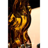 Large amber Vena Vase by AYTM, elegant glass accessories for floral arrangements or home decor.