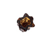 Small Vena Amber Vase by AYTM, a stylish accessory with a sleek design, perfect for decorative floral arrangements.