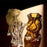 Small Vena Vase by AYTM in amber glass, showcasing its elegant, modern design for decorative accessories.
