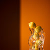 Large clear Vena Vase by AYTM, modern glass accessory with sleek design, perfect for displaying flowers or as a decorative piece.