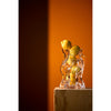 Clear Vena Vase by AYTM, a large glass accessory with a sleek, modern design suitable for decorative floral arrangements.