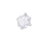Small clear Vena vase by AYTM, elegant glass accessories for floral arrangements or decorative display.