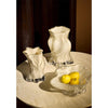 Dark cream Vena Vase by AYTM, modern ceramic accessory with a sleek, curved design, perfect for stylish home décor.
