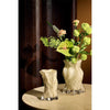 Dark cream Vena vase by AYTM, large decorative accessory with a sleek, modern design suitable for elegant home decor.