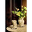 Dark cream Vena vase by AYTM, large decorative accessory with a sleek, modern design suitable for elegant home decor.