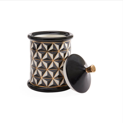 Versailles Black & White Canister - Small by Jonathan Adler