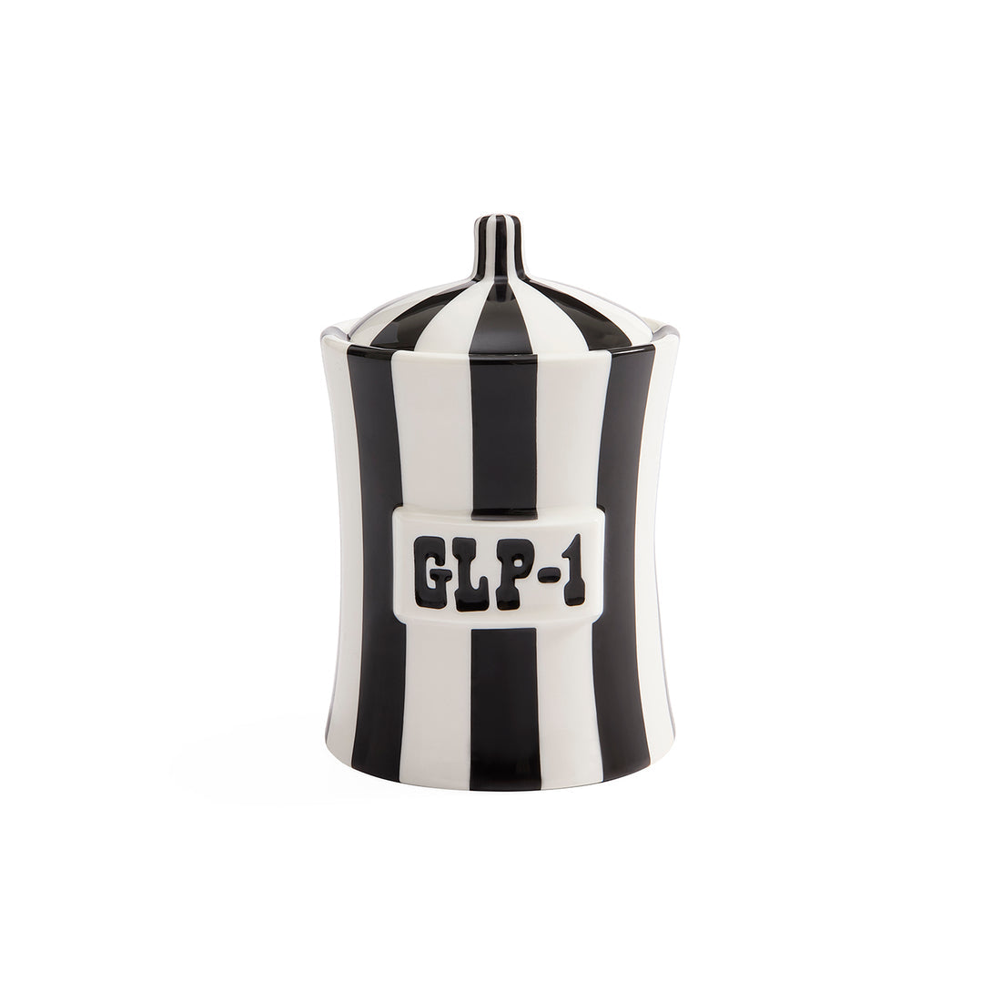Jonathan Adler Vice GLP-1 canister accessory with a sleek design and vibrant colors, perfect for stylish storage.