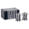Jonathan Adler Vice salt and pepper set, stylish accessories featuring modern design and glossy ceramic finish.