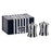 Jonathan Adler Vice salt and pepper set, stylish accessories featuring modern design and glossy ceramic finish.