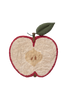 Lorena Canals Apple washable kids rug featuring a colorful apple design on soft fabric.