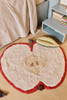 Lorena Canals Apple Washable Kids Rug with colorful apple design, soft and easy to clean for children's room decor