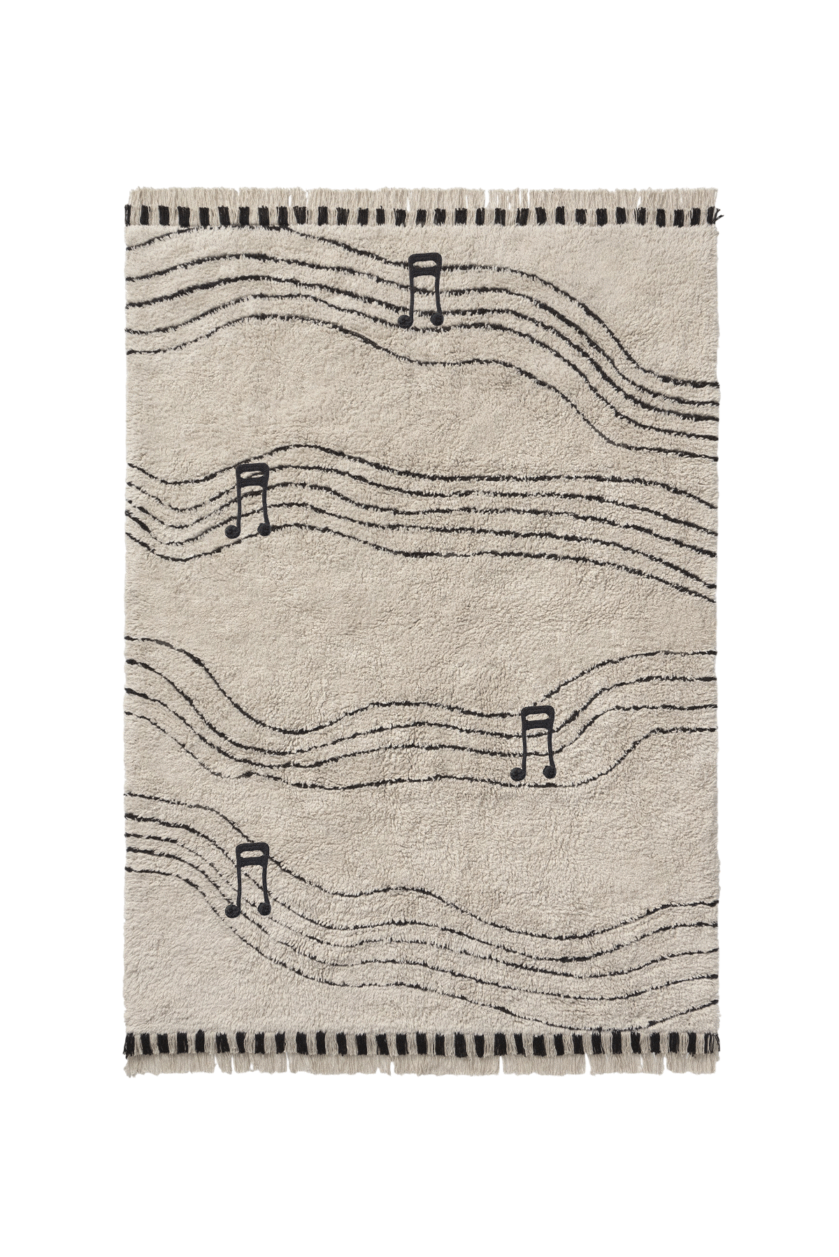 Notes Washable Play Rug by Lorena Canals