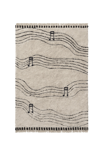 Notes Washable Play Rug by Lorena Canals