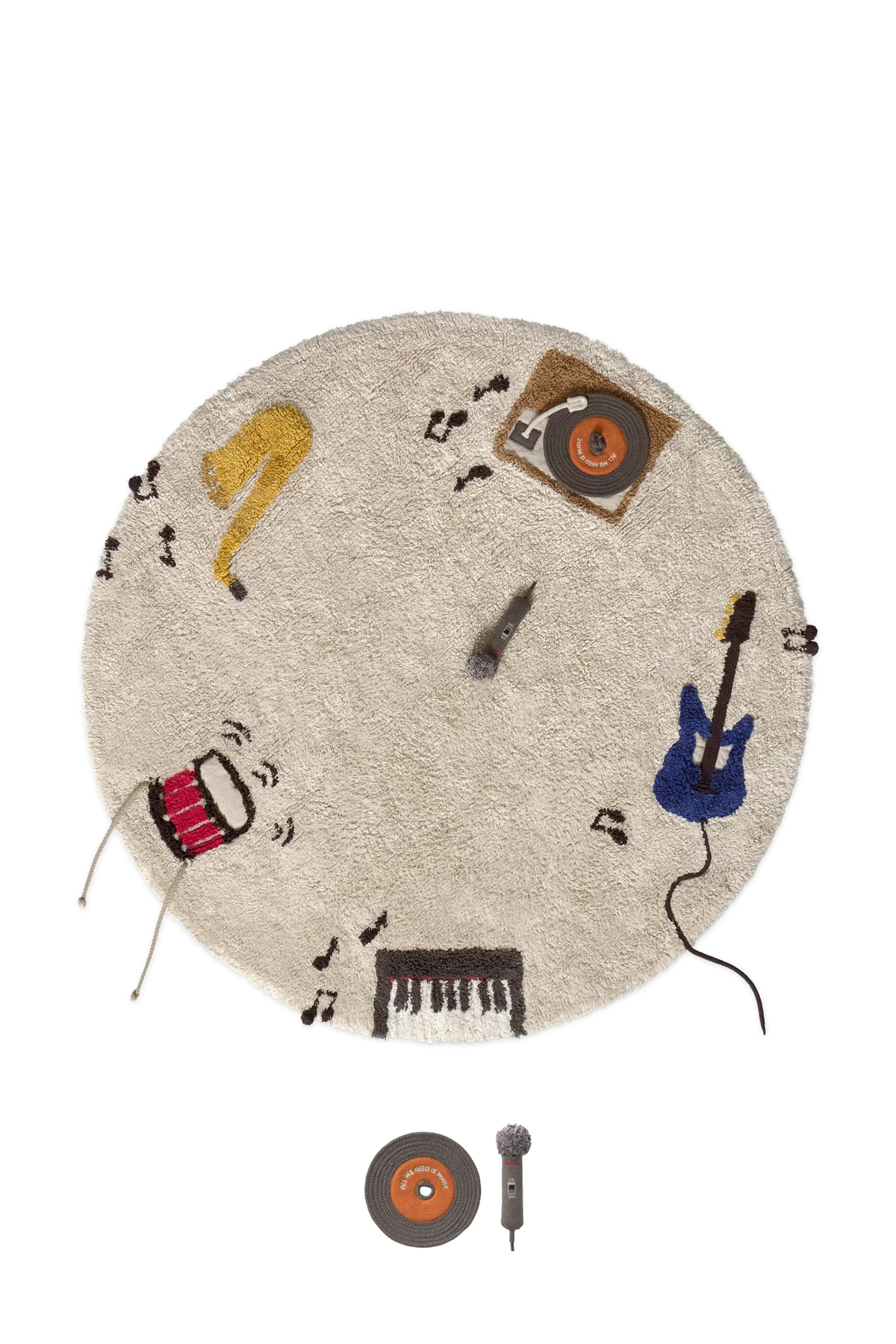 Music Washable Play Rug by Lorena Canals