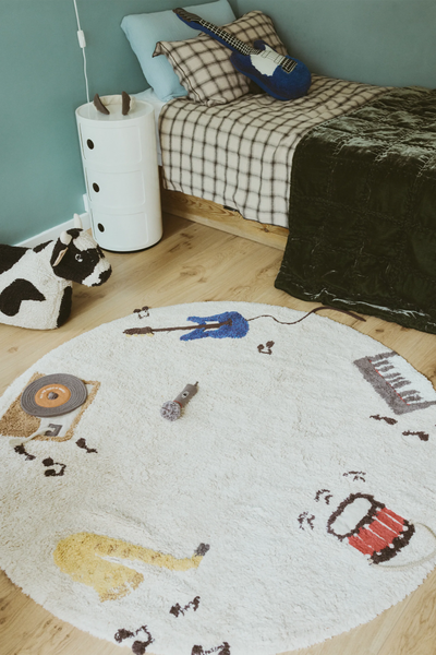 Music Washable Play Rug by Lorena Canals