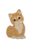 Kids' washable rug featuring Ginger the Cat by Lorena Canals, colorful, soft fabric with playful cat design for children's room decor.