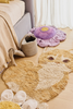 Kids' washable rug featuring Ginger the Cat design by Lorena Canals, soft fabric with colorful cat illustration for children's rooms.
