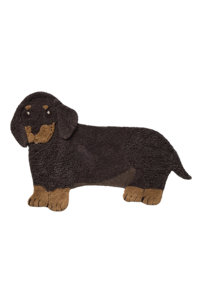 Kids washable rug featuring Jack the Dog design by Lorena Canals, soft and colorful with playful dog illustration.