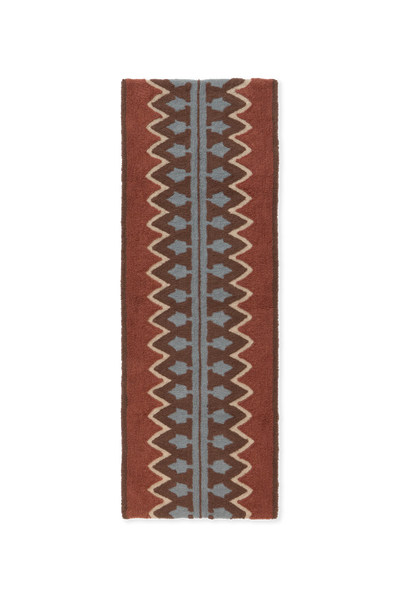 Pillar wool runner rug by Lorena Canals, featuring a textured neutral design for hallways or living spaces