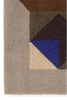 Tessera wool rug in brown, small size, by Lorena Canals