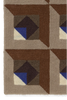 Tessera Wool Rug by Lorena Canals in brown, extra-large rectangular design