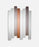Three Woud Denmark Logs Mirrors, modern accessory with wooden log-inspired design, hangs on a wall in this stylish decor image.
