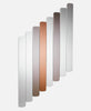 Three round Logs Mirrors by Woud Denmark, minimalist wooden accessory with natural finish and clean design for modern interiors.