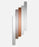 Three Logs Mirror by Woud Denmark, modern wooden accessory with three log-shaped mirror sections on a sleek frame.